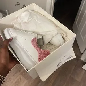 Back Mcqueen Sneakers Rosa Alexander McQueen Shoes